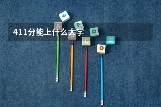 411分能上什么大学