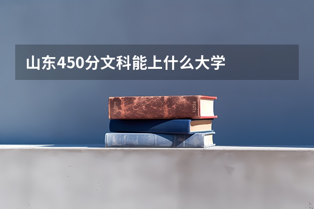 山东450分文科能上什么大学