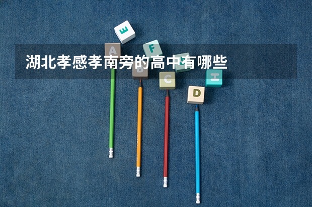 湖北孝感孝南旁的高中有哪些