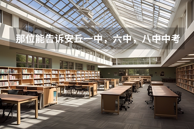 那位能告诉安丘一中，六中，八中中考录取分数线（安丘一中录取分数线）