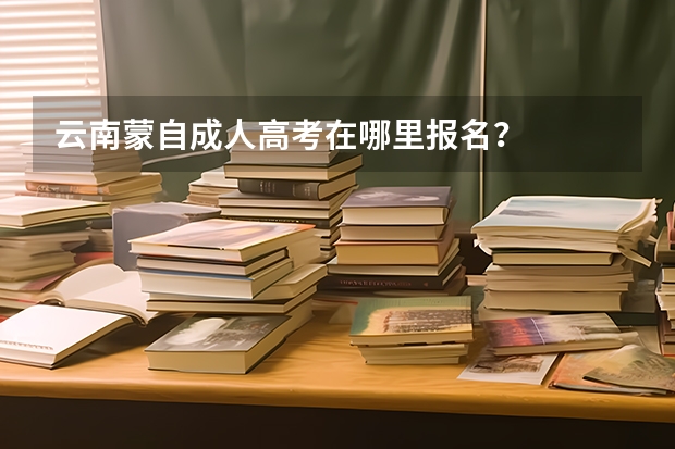 云南蒙自成人高考在哪里报名?
