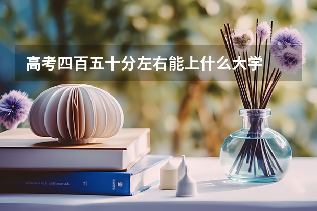 高考四百五十分左右能上什么大学