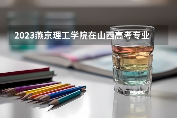 2023燕京理工学院在山西高考专业计划招生多少人