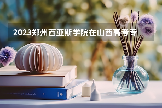 2023郑州西亚斯学院在山西高考专业计划招生多少人