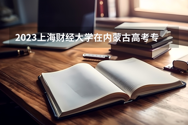 2023上海财经大学在内蒙古高考专业计划招生多少人