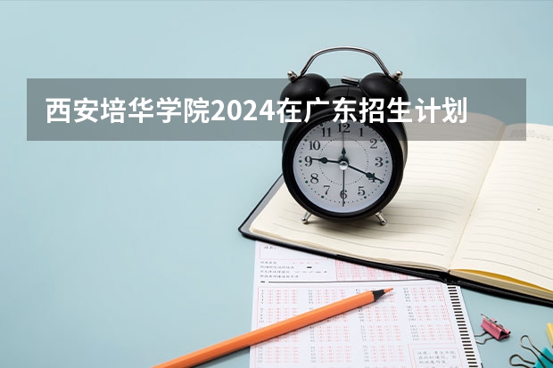 西安培华学院2024在广东招生计划