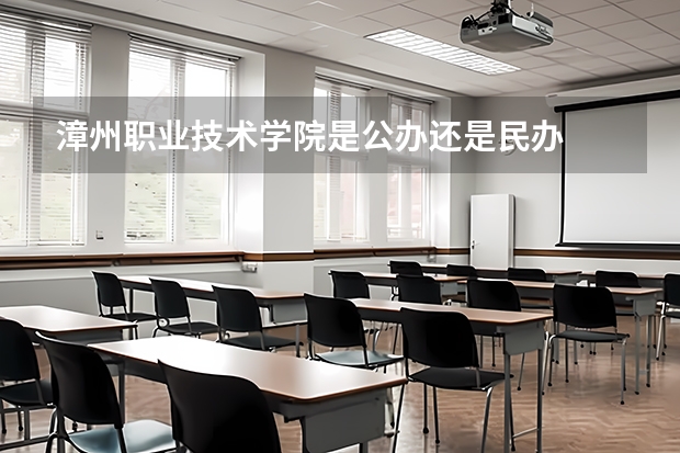 漳州职业技术学院是公办还是民办