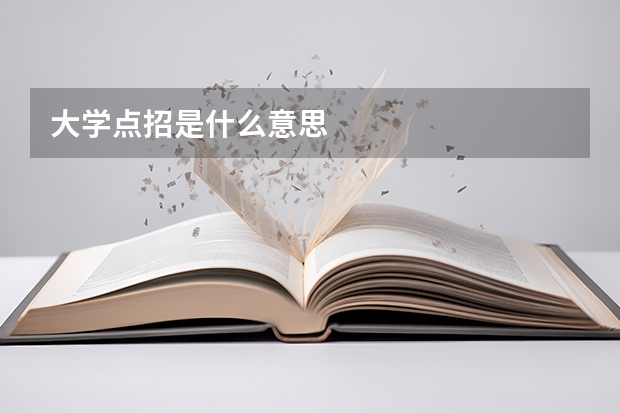 大学点招是什么意思