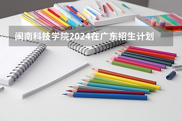 闽南科技学院2024在广东招生计划