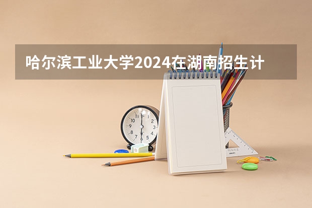 哈尔滨工业大学2024在湖南招生计划