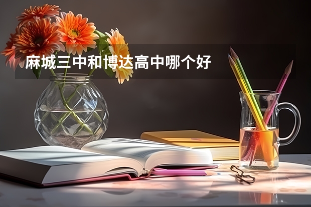 麻城三中和博达高中哪个好