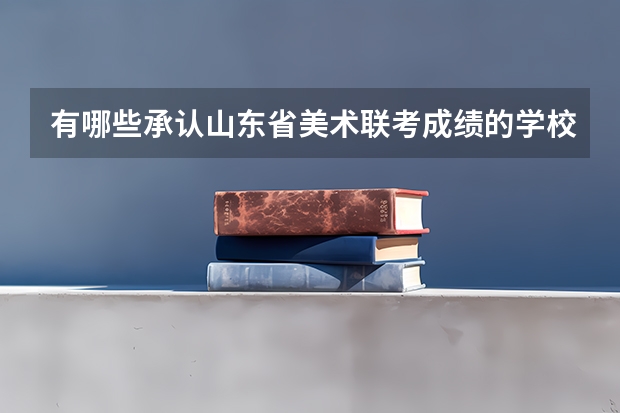 有哪些承认山东省美术联考成绩的学校？