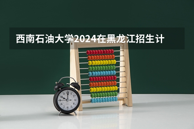 西南石油大学2024在黑龙江招生计划