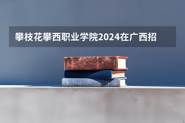 攀枝花攀西职业学院2024在广西招生计划