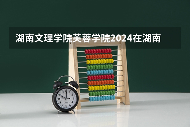 湖南文理学院芙蓉学院2024在湖南招生计划