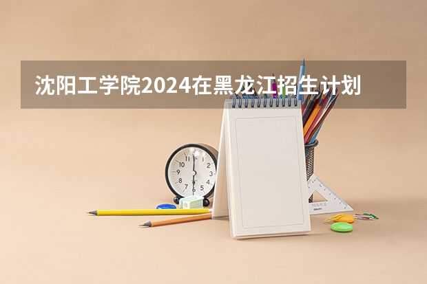 沈阳工学院2024在黑龙江招生计划