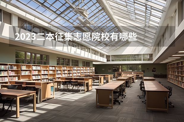 2023二本征集志愿院校有哪些