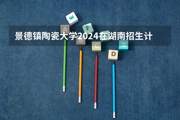 景德镇陶瓷大学2024在湖南招生计划