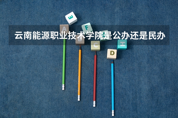 云南能源职业技术学院是公办还是民办