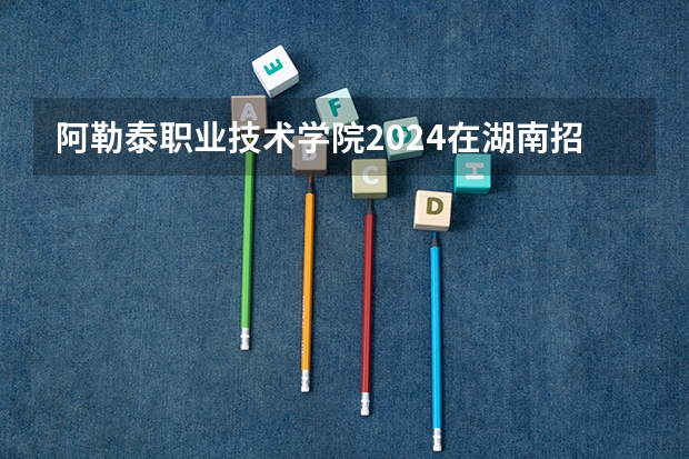 阿勒泰职业技术学院2024在湖南招生计划