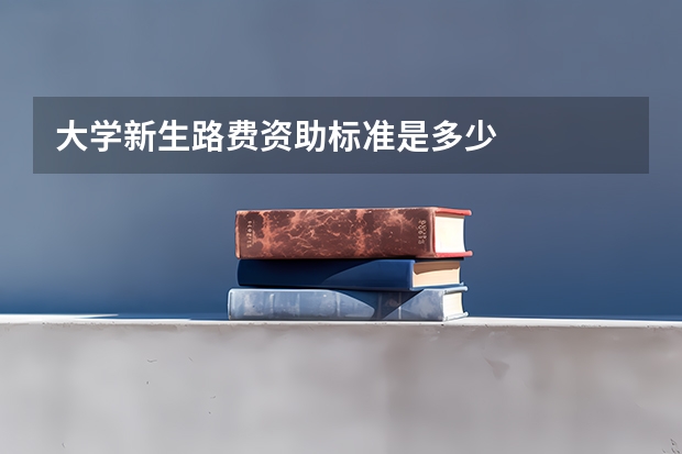 大学新生路费资助标准是多少