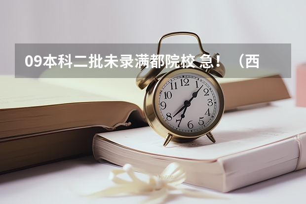 09本科二批未录满都院校 急!(西安外事学院专业分数线)