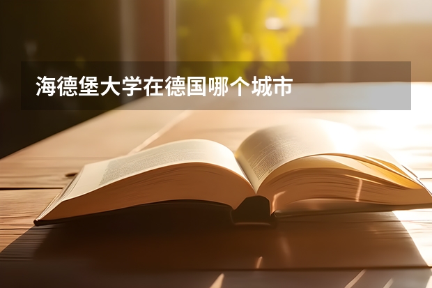 海德堡大学在德国哪个城市