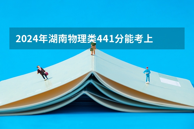 2024年湖南物理类441分能考上什么大学？