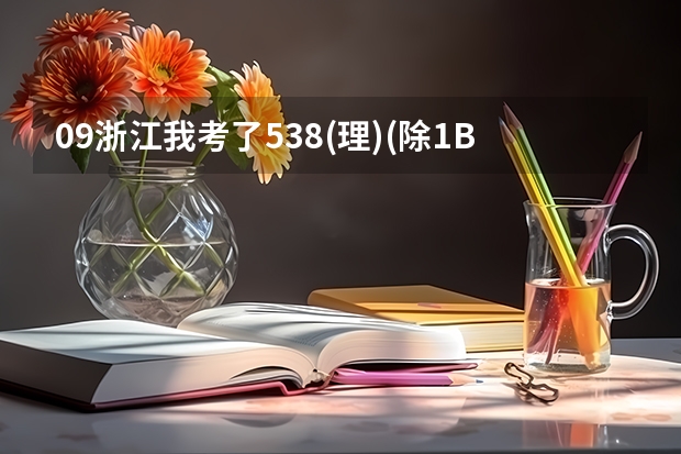 09浙江我考了538(理)(除1B)有什么好二本学校可填