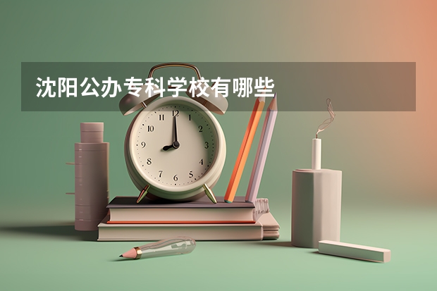 沈阳公办专科学校有哪些