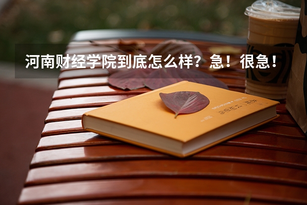河南财经学院到底怎么样？急！很急！相当急！