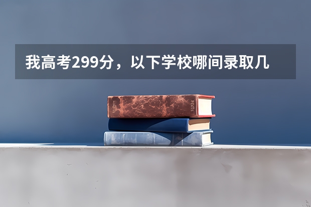 我高考299分，以下学校哪间录取几率会大些？ 南昌各校高考录取率