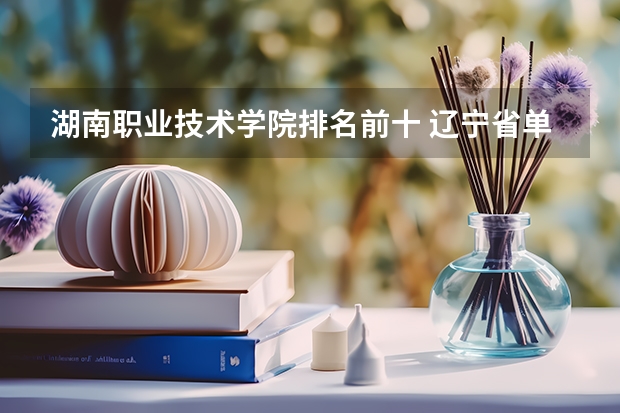 湖南职业技术学院排名前十 辽宁省单招学校排名前十