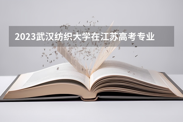 2023武汉纺织大学在江苏高考专业计划招生多少人