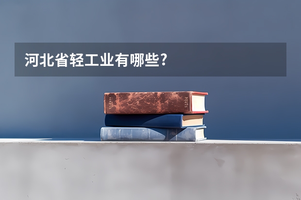 河北省轻工业有哪些?