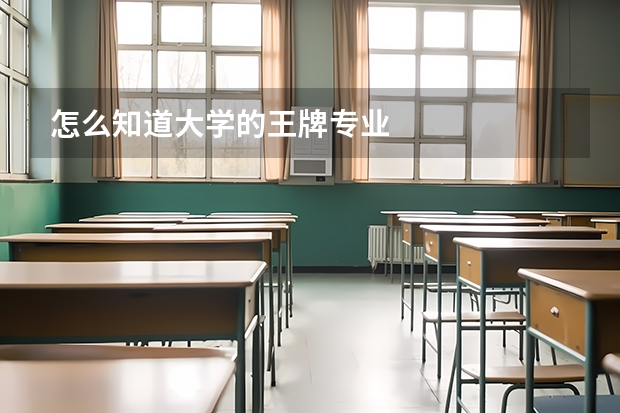 怎么知道大学的王牌专业