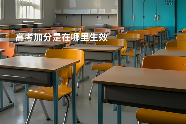 高考加分是在哪里生效