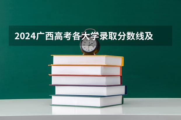 2024广西高考各大学录取分数线及位次汇总 最低分公布（2024广西大学各专业录取分数线）