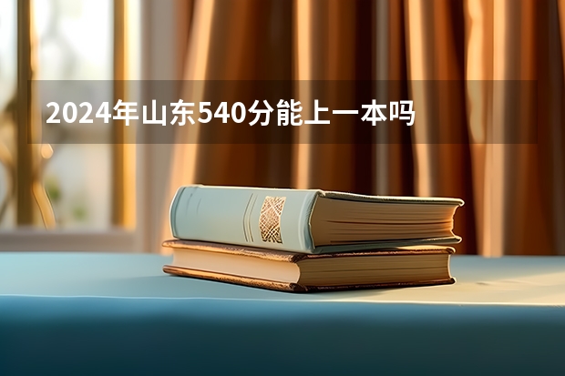 2024年山东540分能上一本吗 录取机会大吗