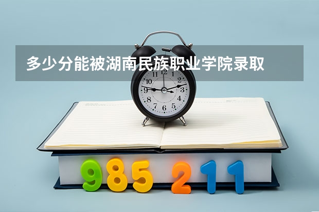 多少分能被湖南民族职业学院录取