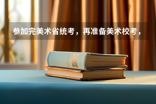 参加完美术省统考，再准备美术校考，这样的安排合理吗？