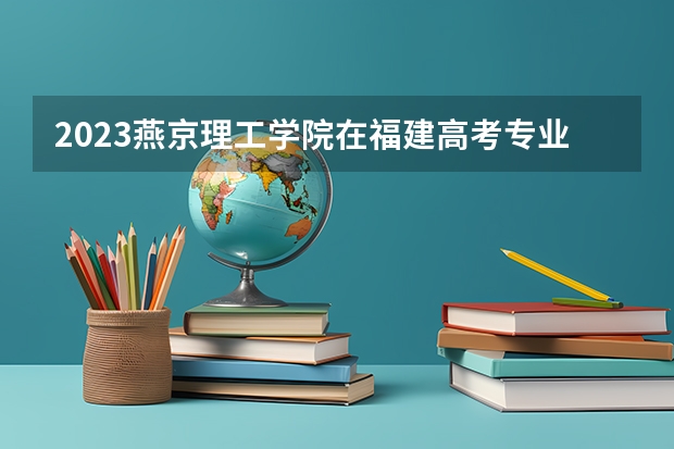 2023燕京理工学院在福建高考专业计划招生多少人