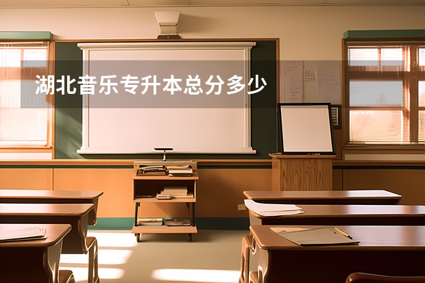 湖北音乐专升本总分多少