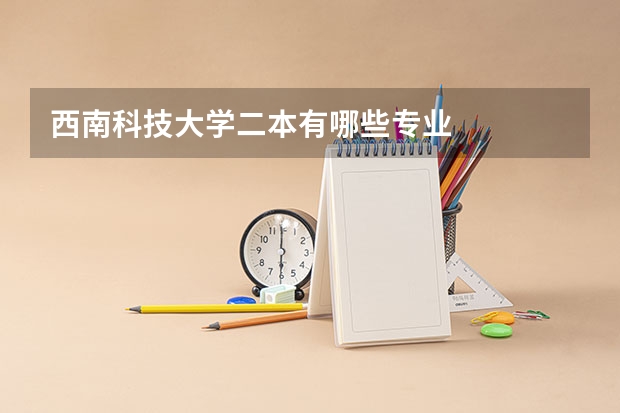 西南科技大学二本有哪些专业