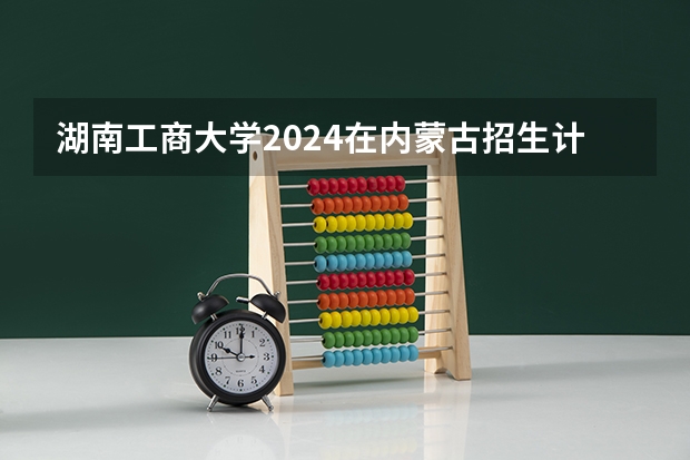 湖南工商大学2024在内蒙古招生计划