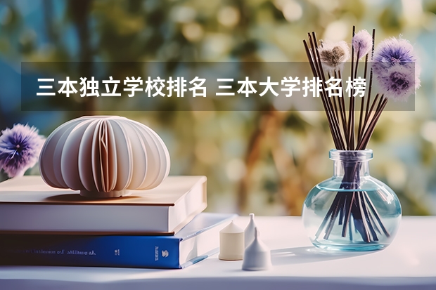 三本独立学校排名 三本大学排名榜 全国最好的三本学校