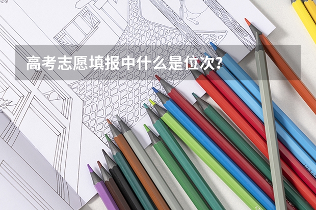高考志愿填报中什么是位次？