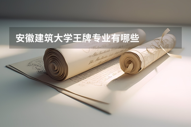 安徽建筑大学王牌专业有哪些