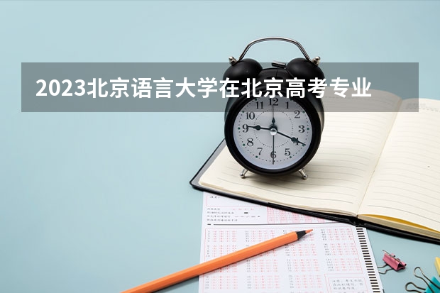 2023北京语言大学在北京高考专业计划招生多少人