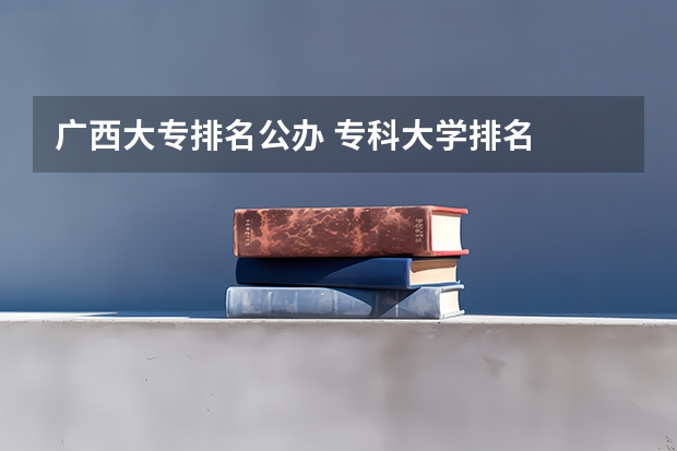 广西大专排名公办 专科大学排名